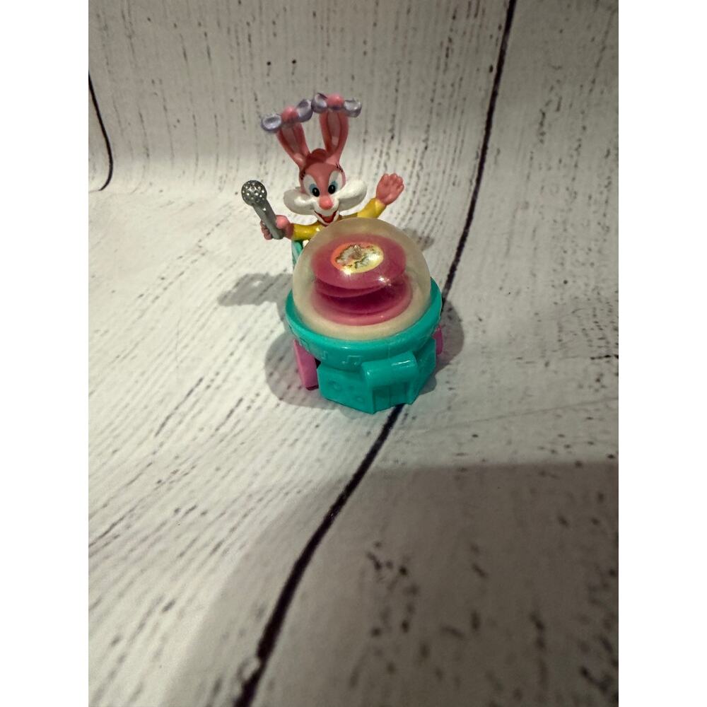 Vintage 1992 McDonalds Tiny Toons Advent. Babs Bunny Wacky Roller Record Player